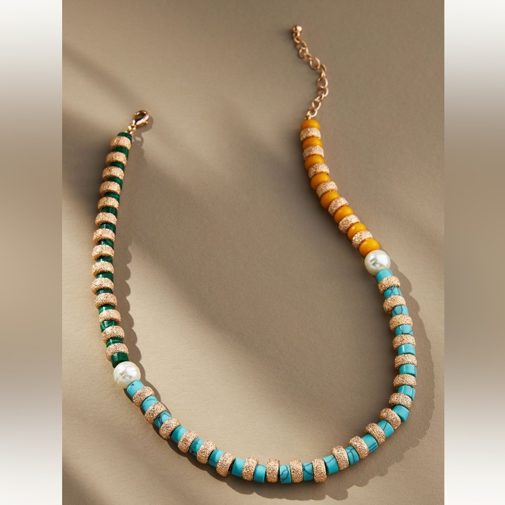 Mixed Stone Colorful Beaded Necklace